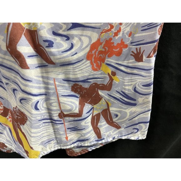 Western Aloha Women’s Hawaiian Cowboy Shirt SS Pullover Small Wahine Surfer - Picture 3 of 6